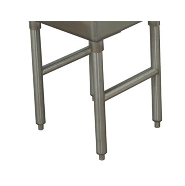 Advance Tabco Replacement Galvanized H-Leg with plastic feet