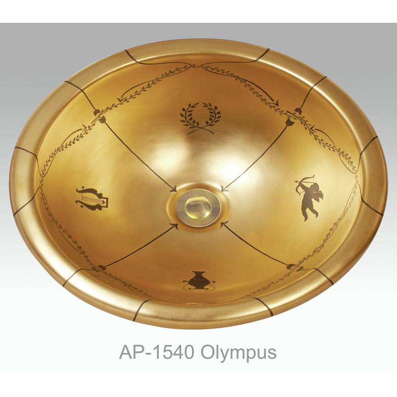 Atlantis Porcelain Art ''OLYMPUS'' Shown on AP-1540 white Small Donna drop-in 17-1/2''x15''