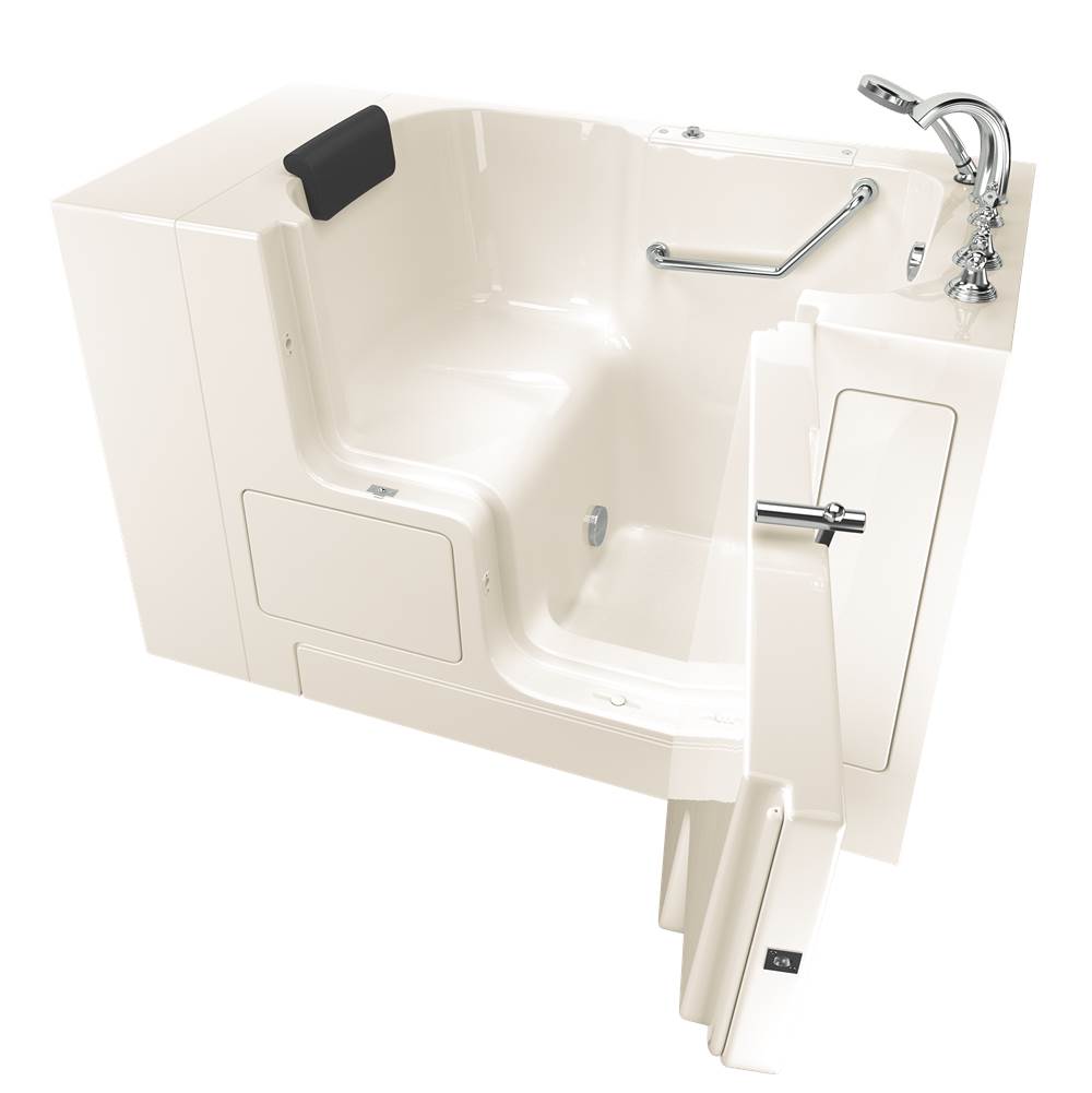American Standard Gelcoat Premium Series 32 x 52 -Inch Walk-in Tub With Soaker System - Right-Hand Drain With Faucet