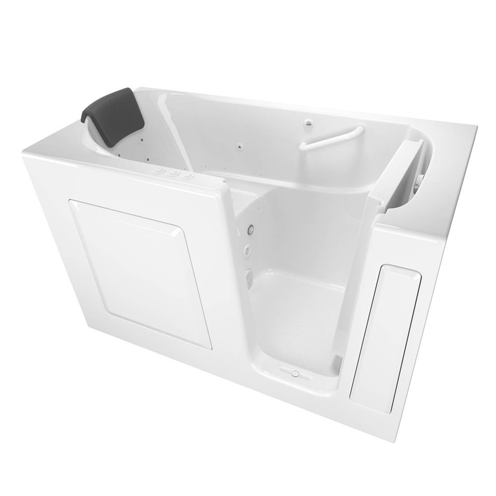 American Standard Gelcoat Premium Series 30 x 60 -Inch Walk-in Tub With Combination Air Spa and Whirlpool Systems - Right-Hand Drain