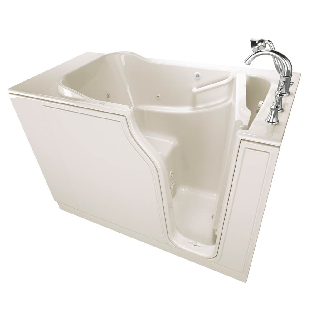 American Standard Gelcoat Value Series 30 x 52 -Inch Walk-in Tub With Whirlpool System - Right-Hand Drain With Faucet