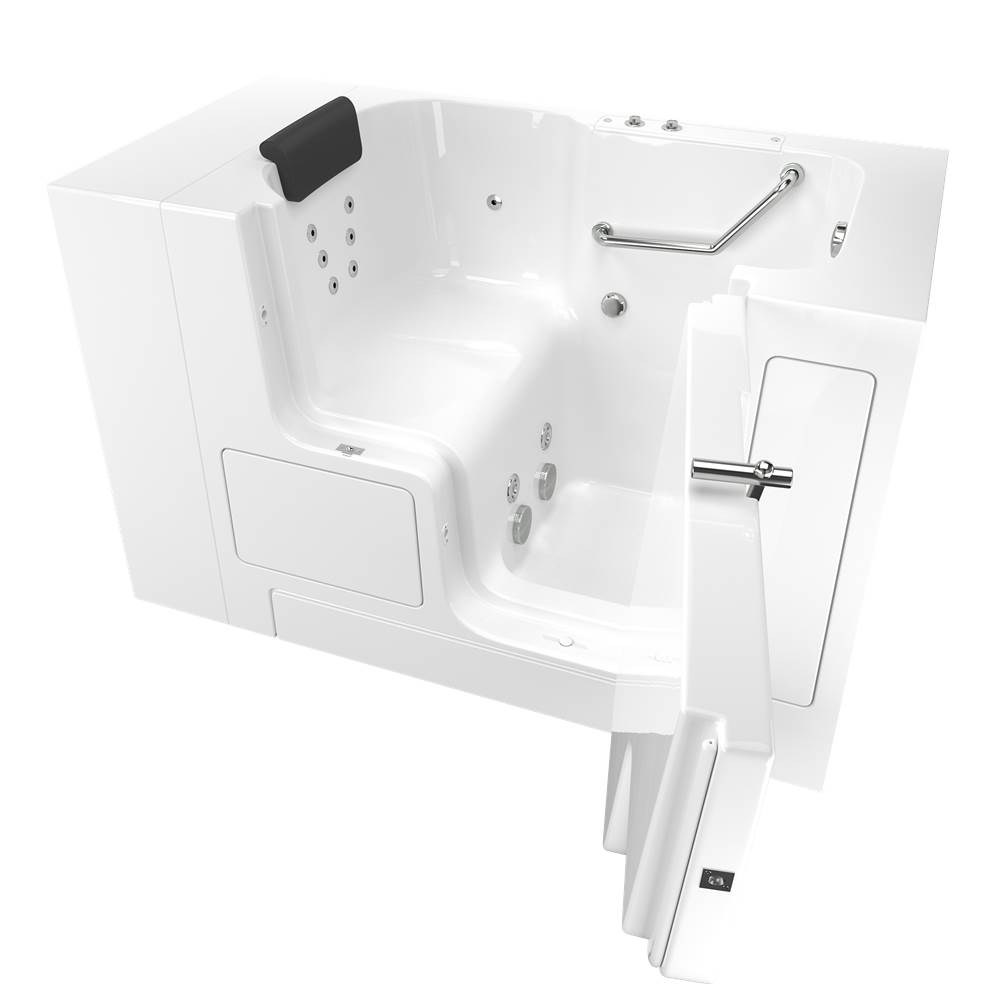 American Standard Gelcoat Premium Series 32 x 52 -Inch Walk-in Tub With Whirlpool System - Right-Hand Drain