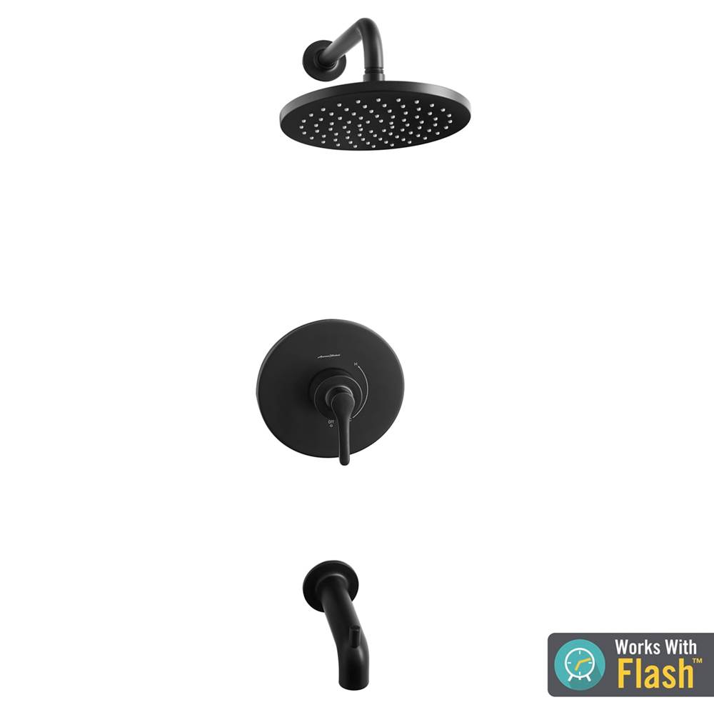 American Standard Studio® S 1.8 gpm/9.5 L/min Tub and Shower Trim Kit With Rain Showerhead, Double Ceramic Pressure Balance Cartridge With Lever Handle