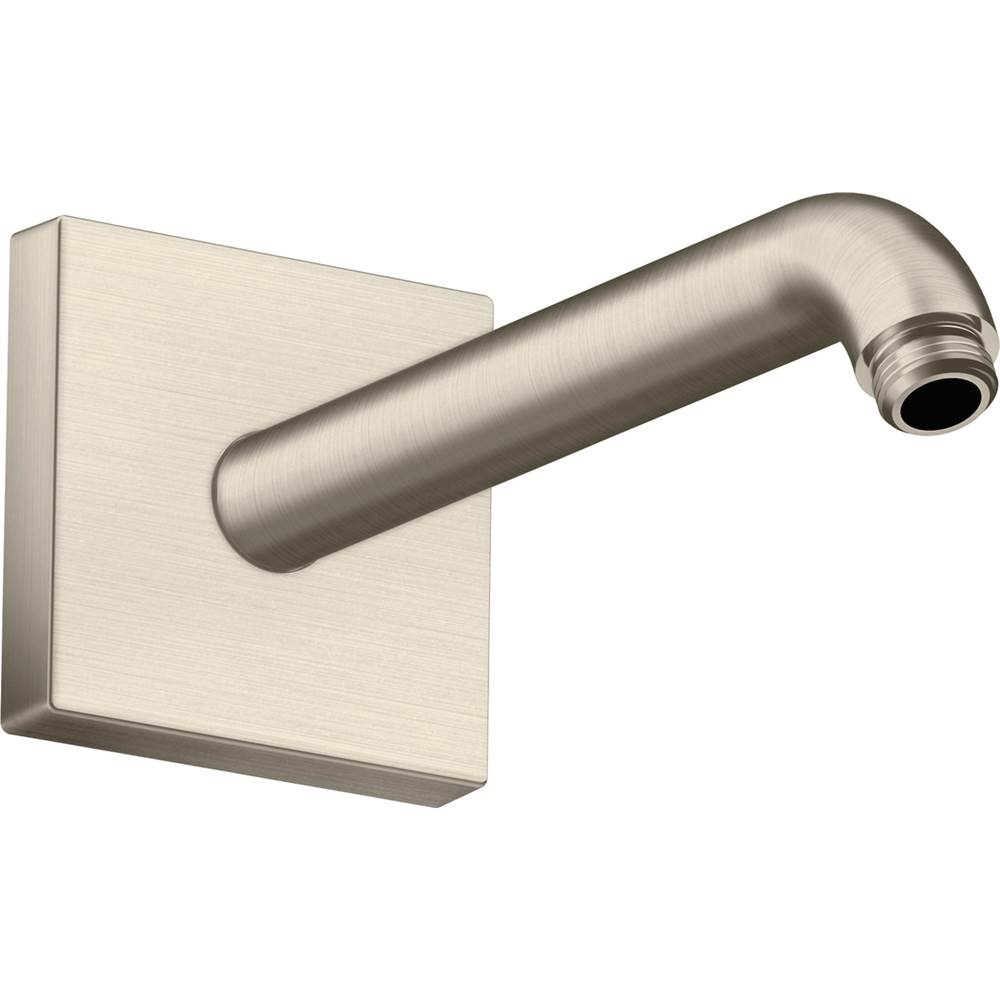 Axor ShowerSolutions Showerarm Square, 9'' in Brushed Nickel