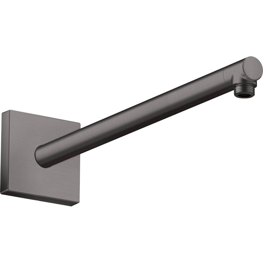 Axor ShowerSolutions Showerarm Square, 15'' in Brushed Black Chrome