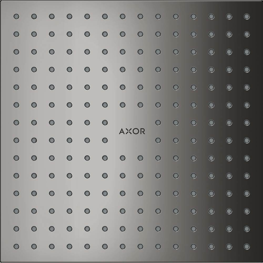 Axor ShowerSolutions Showerhead 250 Square 2-Jet, 2.5 GPM in Polished Black Chrome