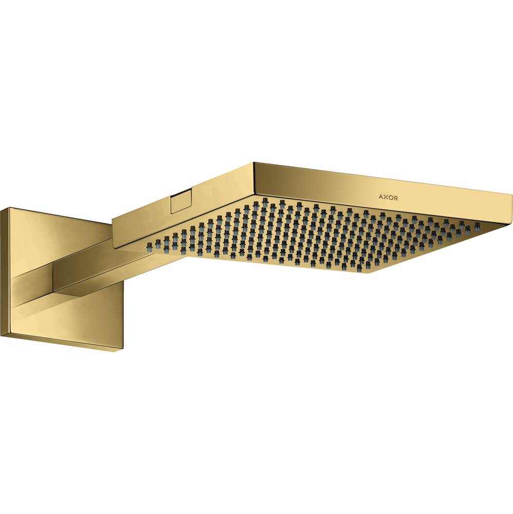 Axor ShowerSolutions Showerhead 240 1-Jet with Showerarm Trim, 2.5 GPM in Polished Gold Optic