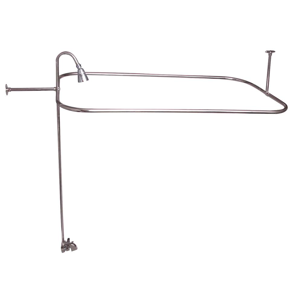 Barclay Converto Shower w/48'' Rect Rod, Fct, Riser,Polished Nickel