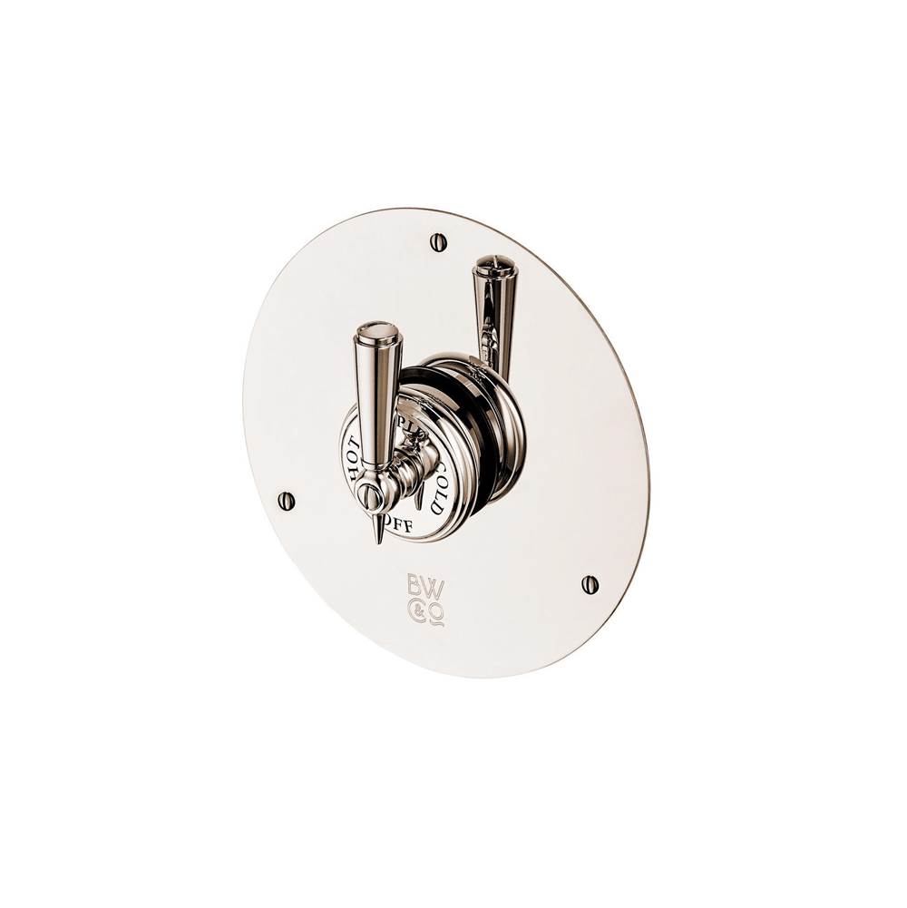 Barber Wilsons And Company Concealed Thermostatic Valve With Metal Lever On Round Plate