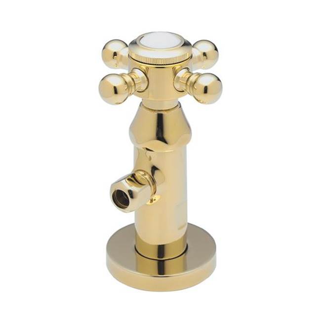 California Faucets Deluxe Angle Stop with Flange and Decorative Handle