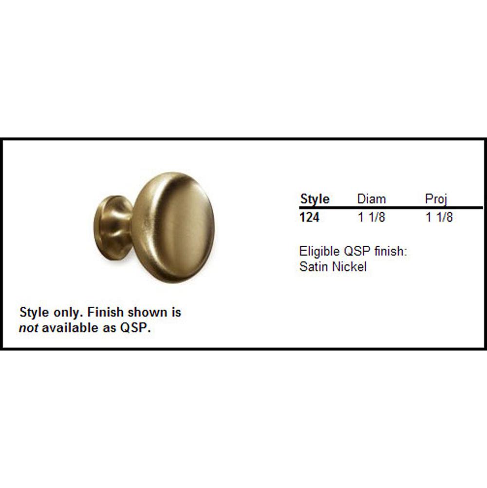 Colonial Bronze Cabinet Knob Hand Finished in Matte Antique Satin Brass