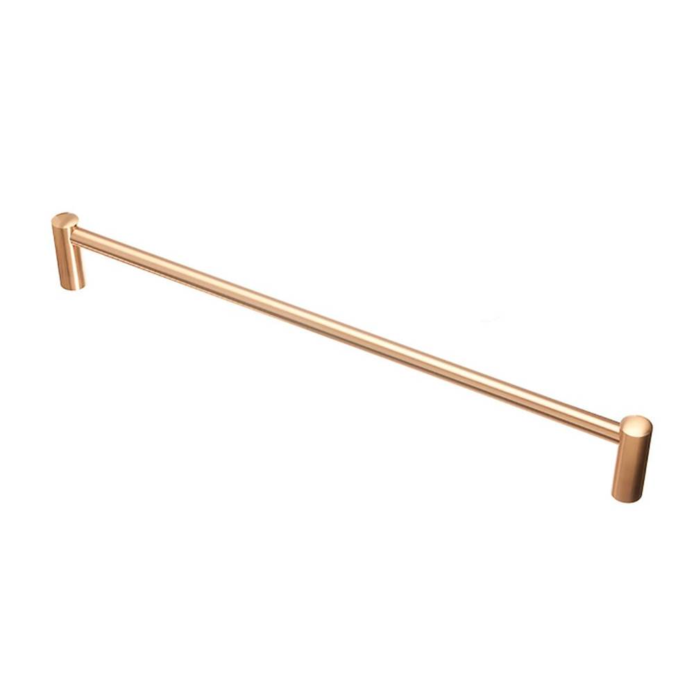 Colonial Bronze Towel Bar and Appliance, Door and Shower Door Pull Hand Finished in Satin Nickel and Polished Chrome