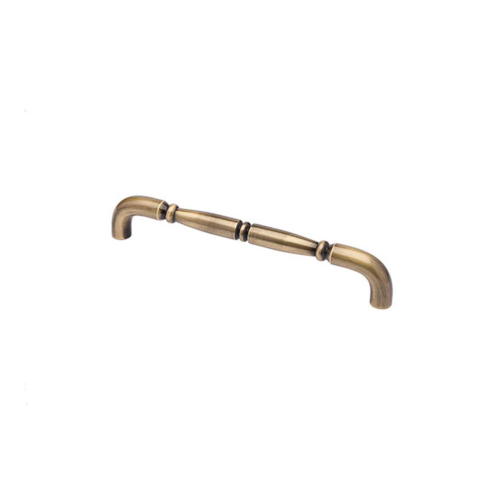 Colonial Bronze Cabinet, Appliance, Door and Shower Pull Hand Finished in Matte Antique Satin Brass