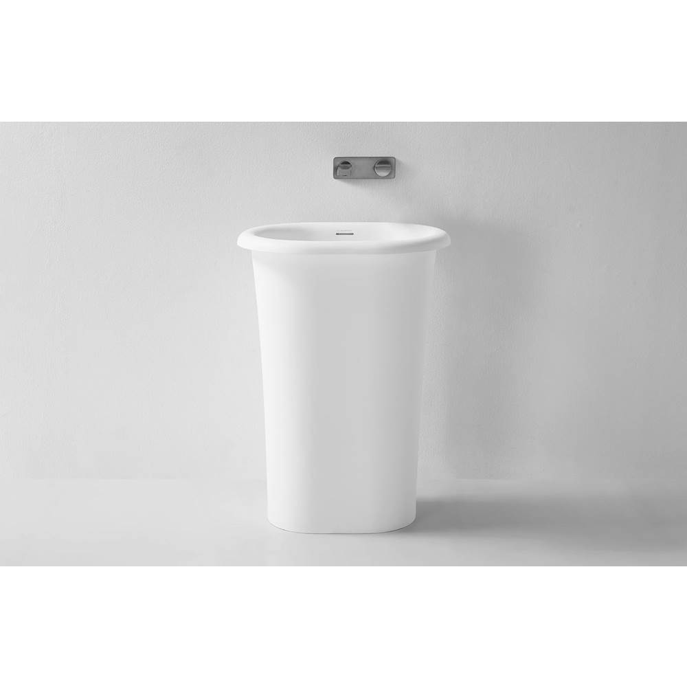 Claybrook Evolve Freestanding Basin With Matching Pop-Up Waste In Taupe