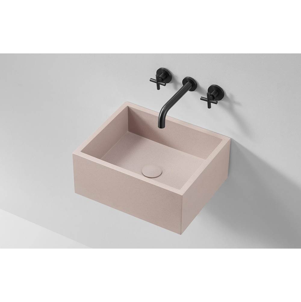 Claybrook Jura Basin With Matching Pop-Up Waste, Internal Overflow, Brackets In Honed Leather