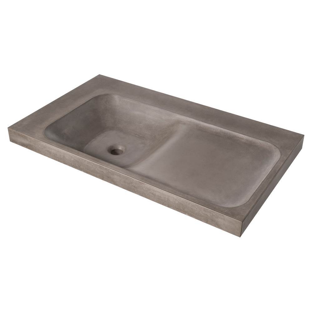 DXV DXV Modulus® 36 in. Concrete Sink, No Hole