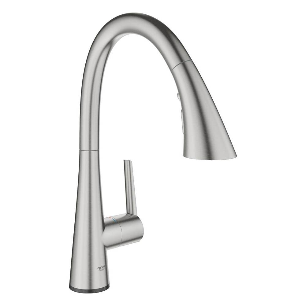 Grohe Single-Handle Pull Down Kitchen Faucet Triple Spray 1.75 GPM with Touch Technology