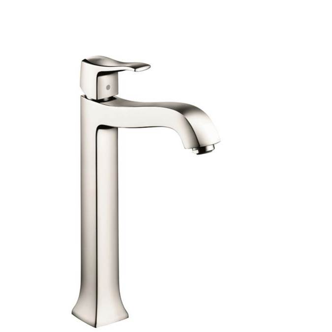 Hansgrohe Metris C Single-Hole Faucet 250 with Pop-Up Drain, 1.2 GPM in Polished Nickel