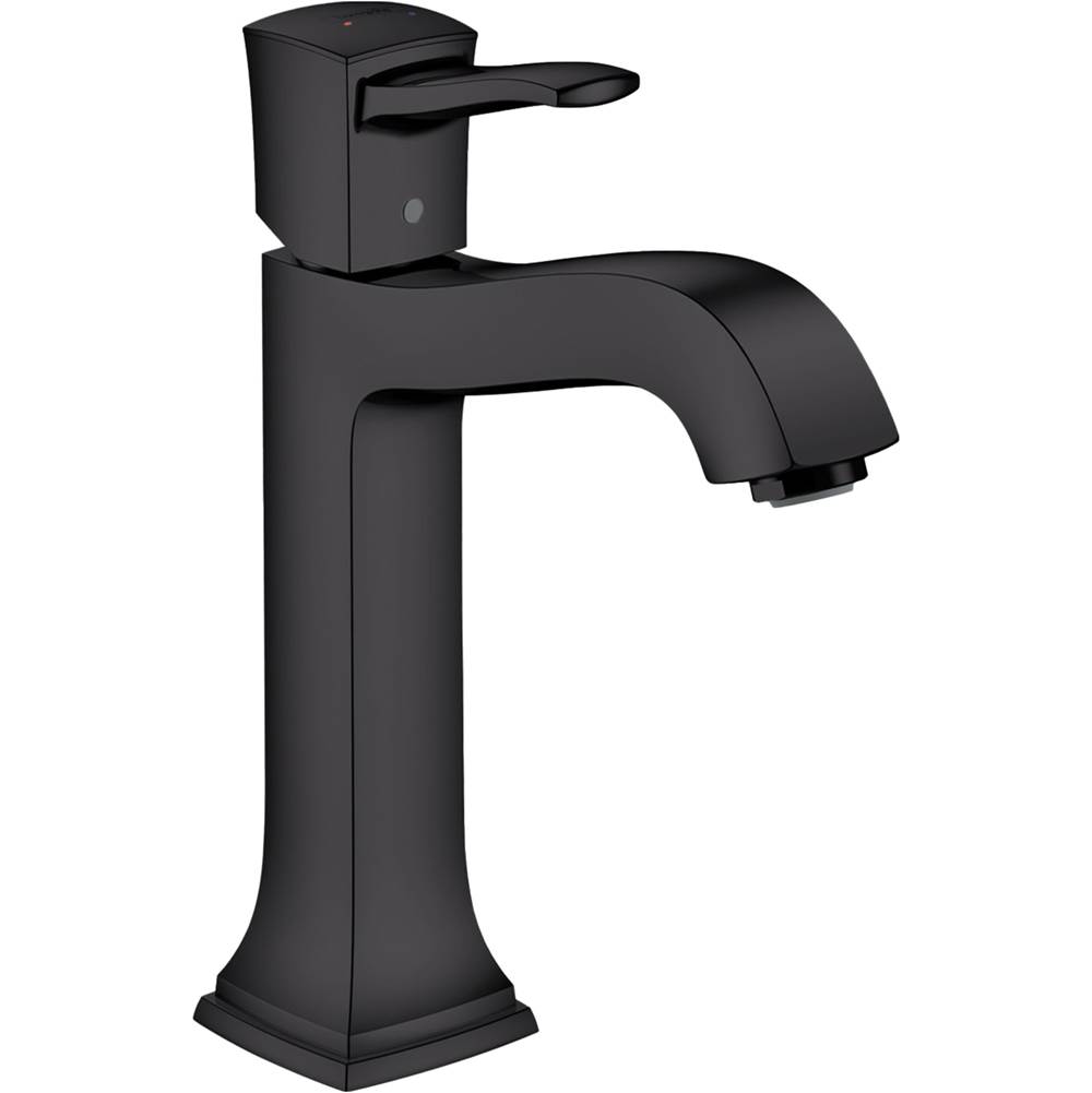 Hansgrohe Metropol Classic Single-Hole Faucet 160 with Pop-Up Drain, 1.2 GPM in Matte Black