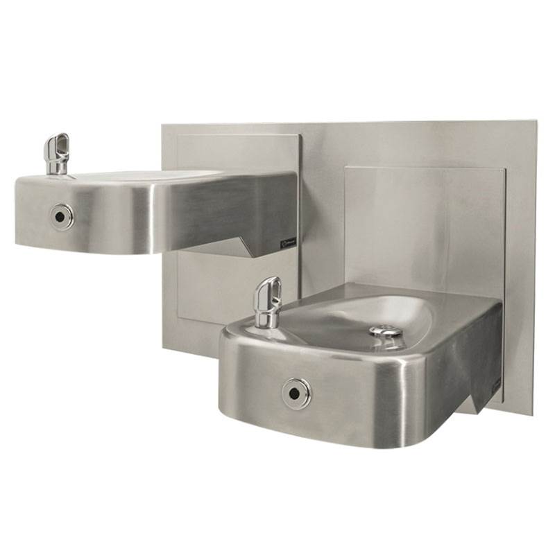 Haws Wall Mount ADA Touchless Dual Adjustable Fountain