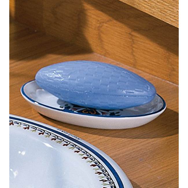Herbeau Soap Dish in Berain Bleu