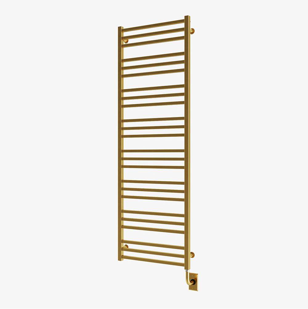 ICO Bath 23.5''x64'' Avento Electric Hardwired Towel Warmer - PVD Brushed Gold