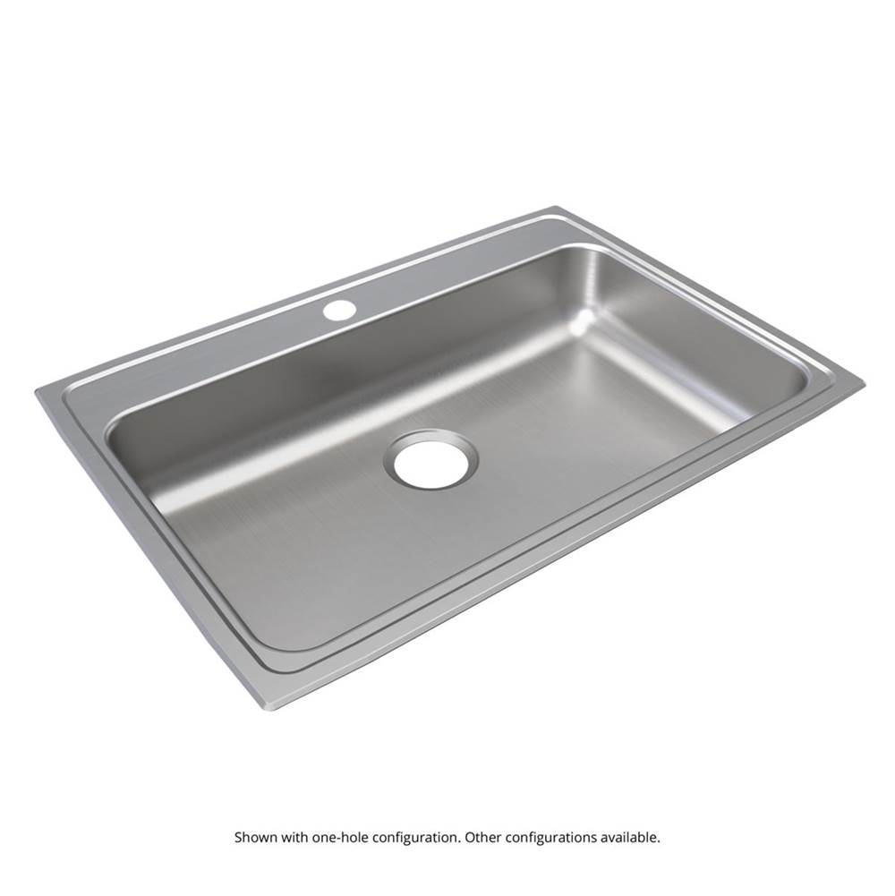 Just Manufacturing Stainless Steel 31'' x 22'' x 5'' 3-Hole Single Bowl Drop-in ADA Sink
