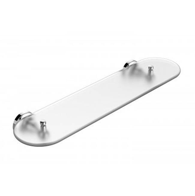 Kartners LYON - 20-inch Glass Shelf-Glossy White