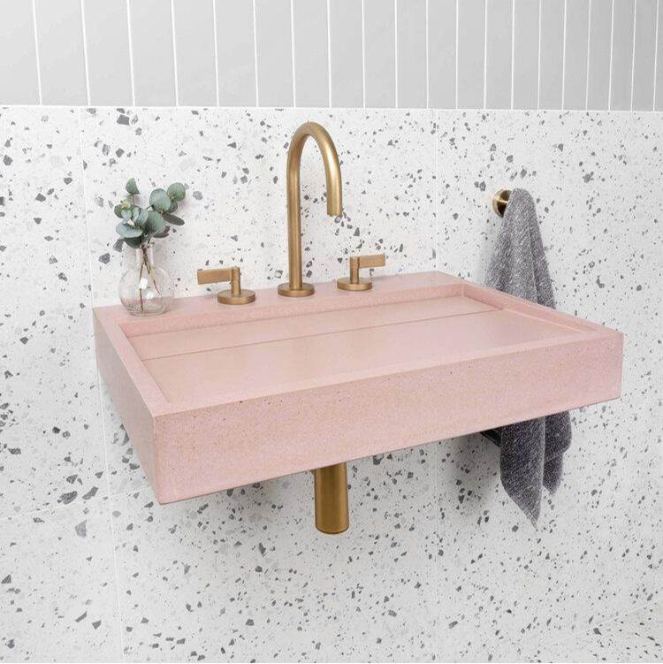 Kast Concrete Basins Lux Dual Mount Bathroom Sinks