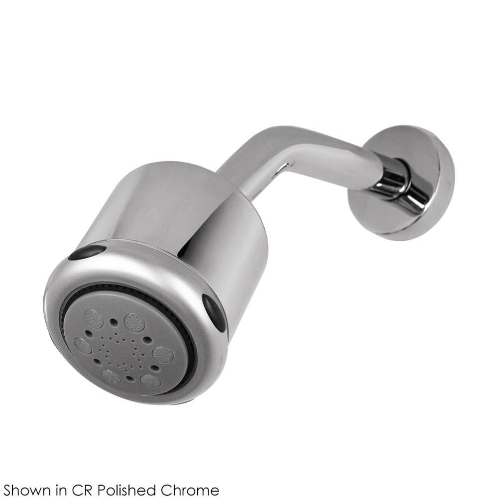 Lacava Wall-mount tilting round shower head, three jets. Arm and flange sold separately