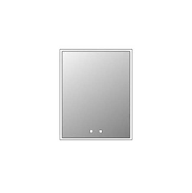 Madeli Vanguard Lighted Mirrored Cabinet , 23X29''-Left Hinged-Surface Mount, Mirrored Side Kit - Lumen Touch+, Dimmer-Defogger-2700/4000 Kelvin