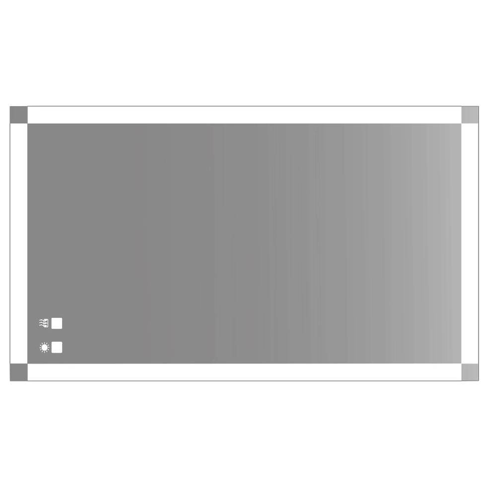 Madeli Tranquility Illuminated Slique Mirror, Mirror. 24''X48''. Lumentouch On/Off, Dimmer Switch.Defogger. Dual, Installation