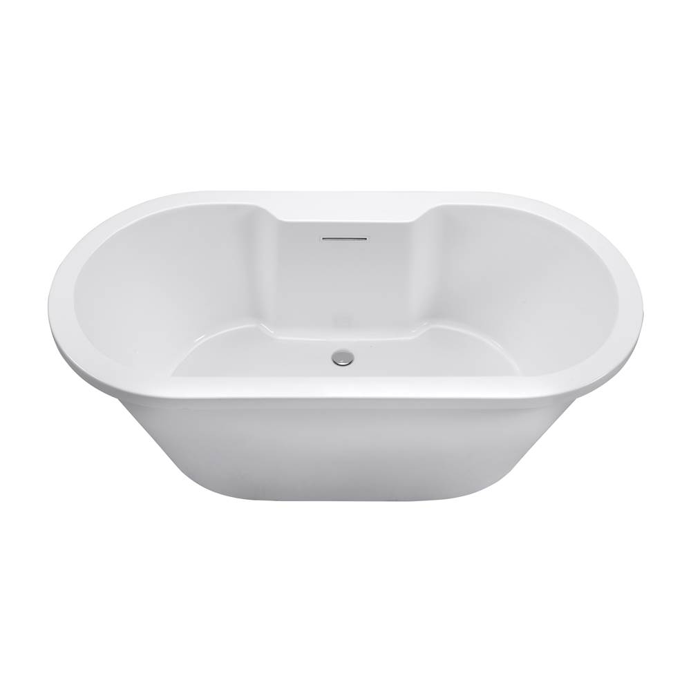 MTI Baths New Yorker 10 Acrylic Cxl Freestanding Faucet Deck Air Bath - Biscuit (71.75X35.5)