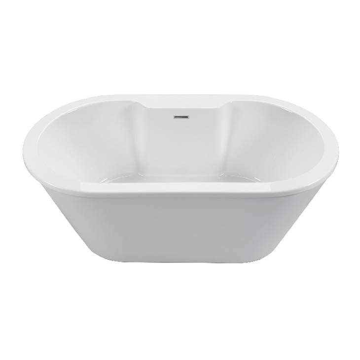 MTI Baths New Yorker 12 Acrylic Cxl Freestanding Faucet Deck Air Bath - Biscuit (66X36)