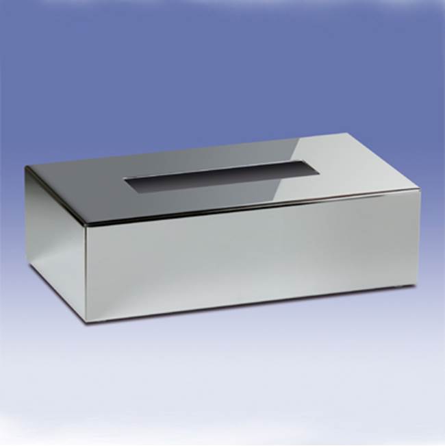 Nameeks Rectangle Tissue Box Cover in Satin Nickel