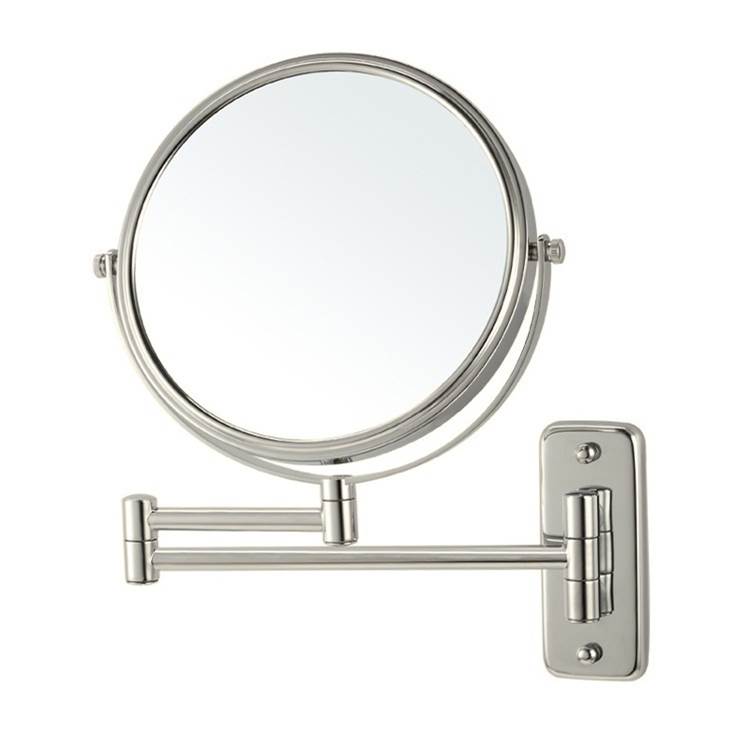Nameeks Satin Nickel Wall Mounted Double Sided 3x Makeup Mirror