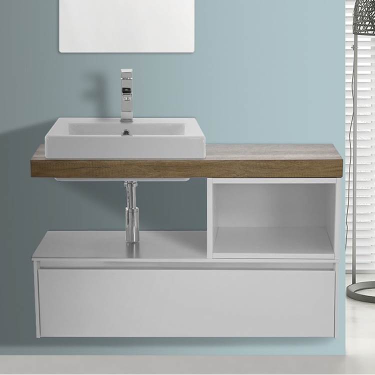 Nameeks 41 Inch Vanity Cabinet With Fitted Sink