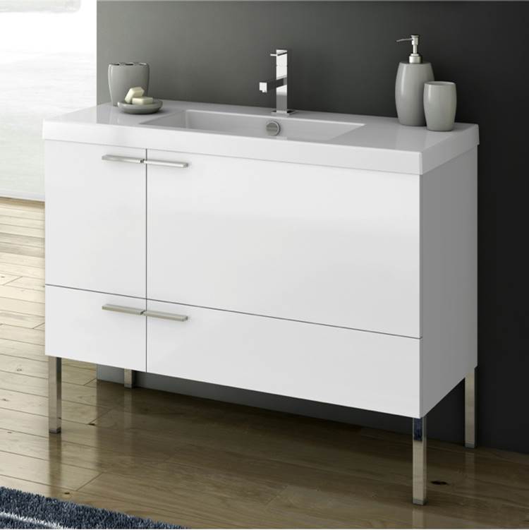Nameeks 39 Inch Vanity Cabinet With Fitted Sink