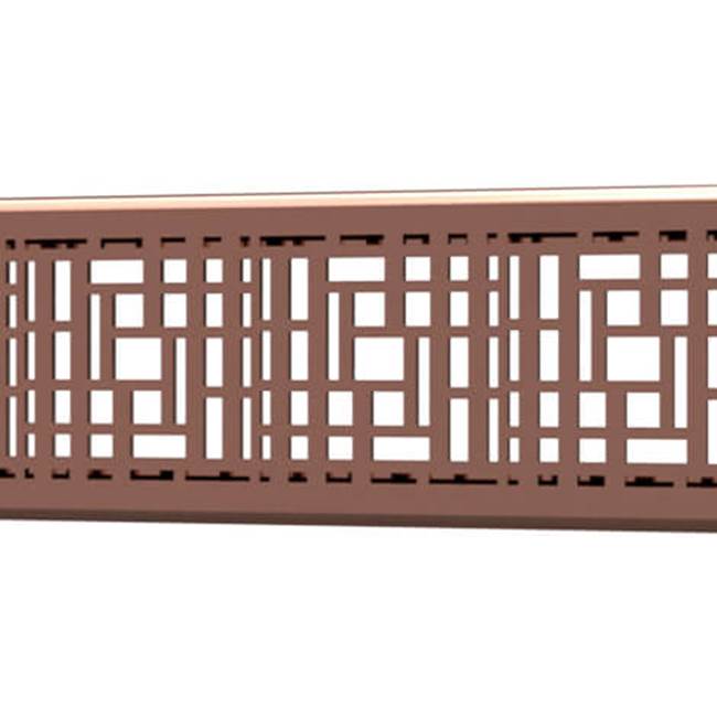 Quick Drain Drain Cover Deco 48In Polished Rose Gold