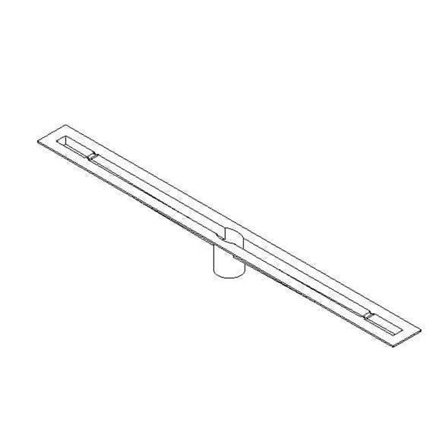 Quick Drain Proline Body 40In Trough 42 In L Length Offset Outlet