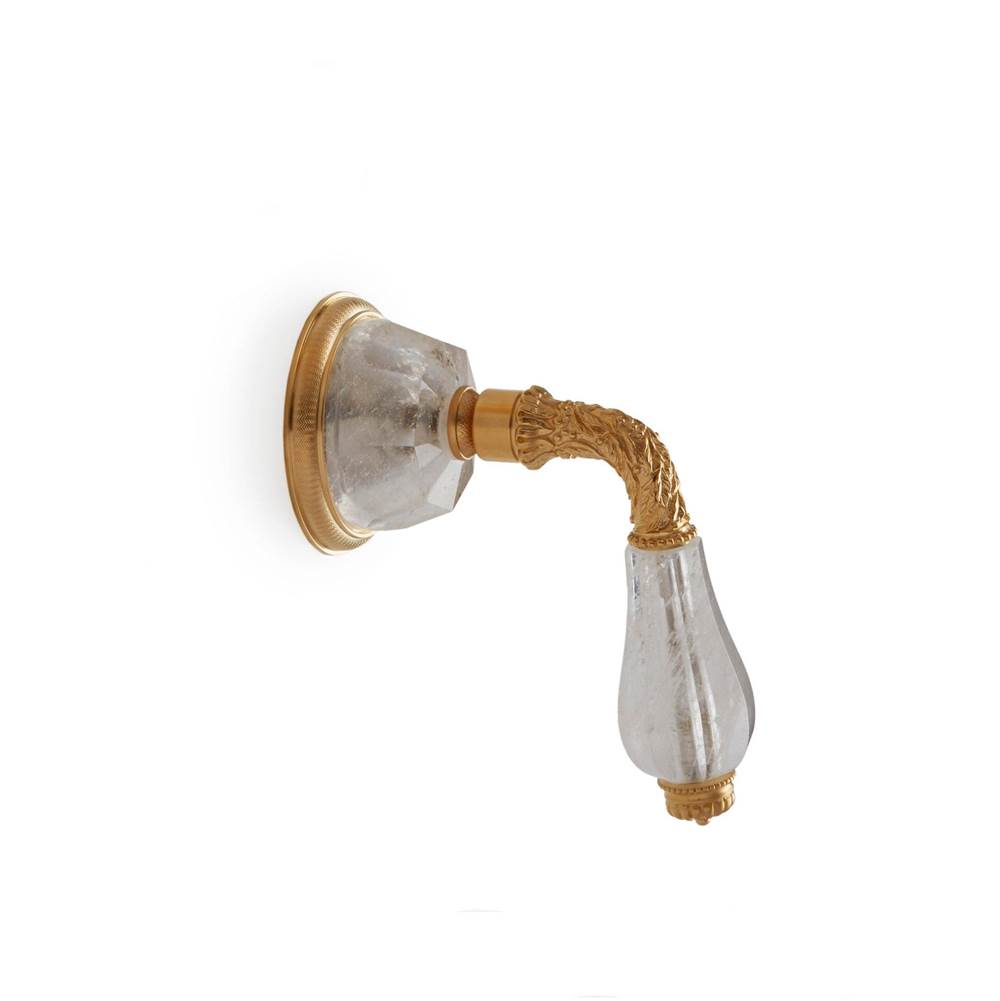 Sherle Wagner Laurel Lever Volume Control And Diverter Trim With Onyx And Semiprecious Inserts