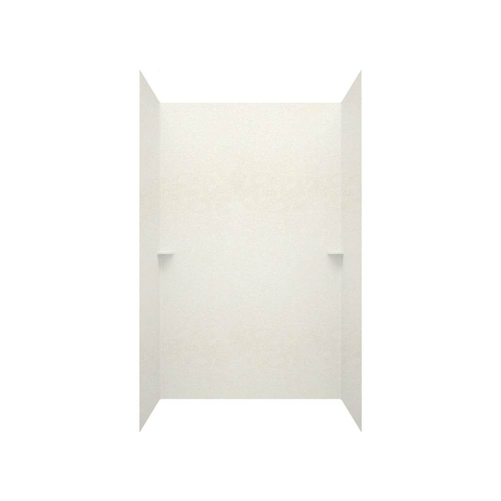 Swan SK-363696 36 x 36 x 96 Swanstone® Smooth Glue up Shower Wall Kit in Tahiti White