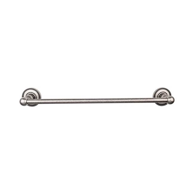 Top Knobs Edwardian Bath Towel Bar 30 In. Single - Beaded Bplate Antique Pewter