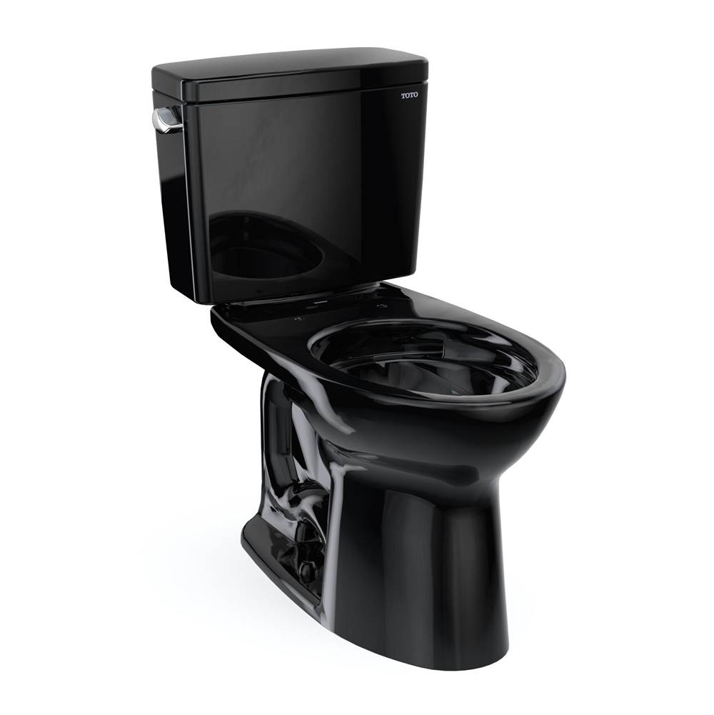 TOTO Toto® Drake® Two-Piece Elongated 1.6 Gpf Tornado Flush® Toilet, Ebony