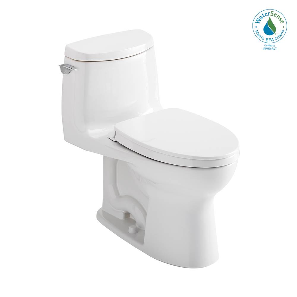 TOTO Toto® Ultramax® II 1G® One-Piece Elongated 1.0 Gpf Universal Height Toilet With Cefiontect And Ss124 Softclose Seat, Washlet+ Ready, Cotton White