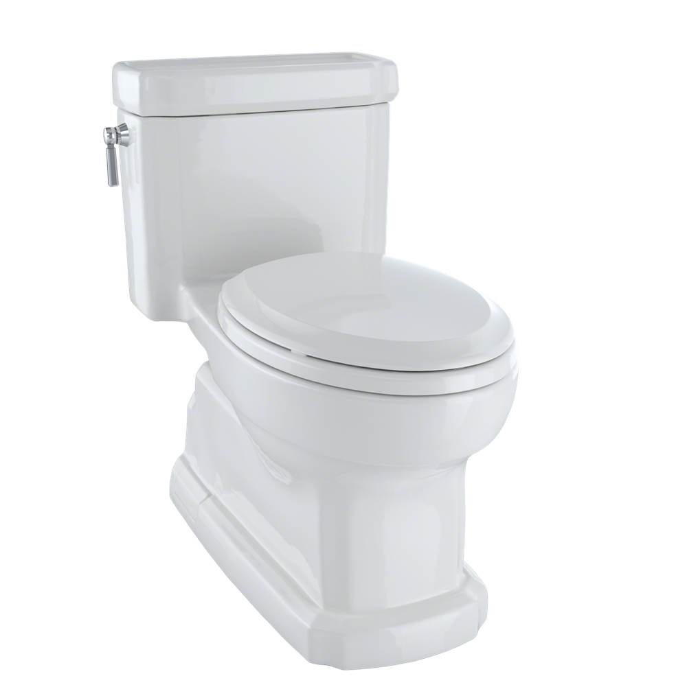 TOTO TOTO Eco Guinevere Elongated 1.28 GPF Universal Height Skirted Toilet with CEFIONTECT and SoftClose Seat, Colonial White - MS974224CEFGNo.11