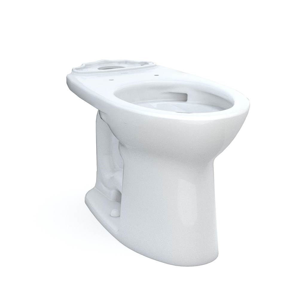 TOTO Toto® Drake® Elongated Universal Height Tornado Flush® Toilet Bowl With 10 Inch Rough-In And Cefiontect®, Cotton White