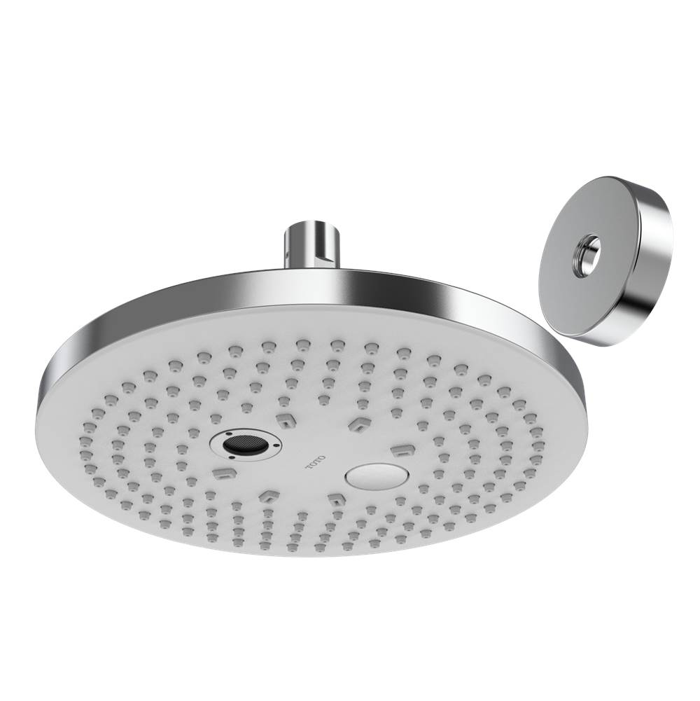 TOTO Toto® G Series 2.5 Gpm Two Spray Function 8.5 Inch Round Showerhead With Comfort Wave And Warm Spa, Polished Chrome