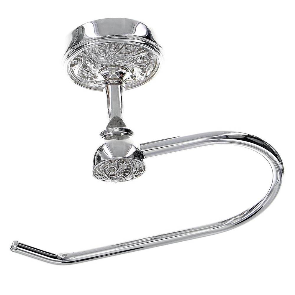 Vicenza Designs Liscio, Toilet Paper Holder, French, Polished Silver