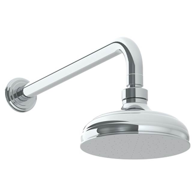 Watermark Wall Mounted Showerhead, 6'' dia with 14'' Arm and Flange